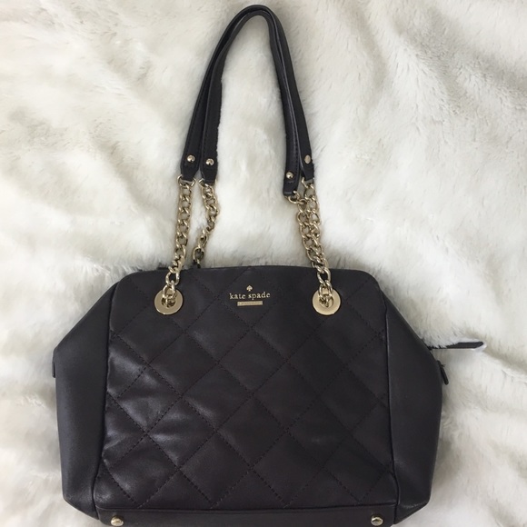 kate spade Handbags - Kate Spade Plum Quilted Leather Bag